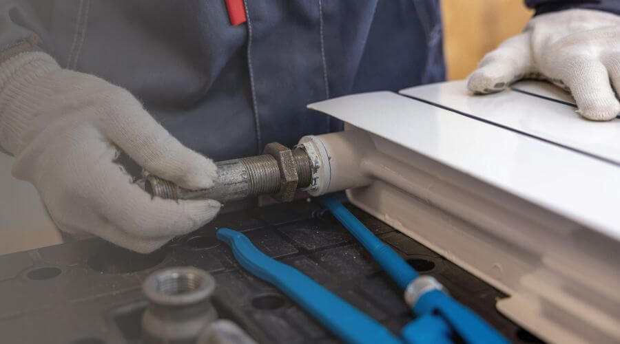 Professional water heater repair services in New England, ND